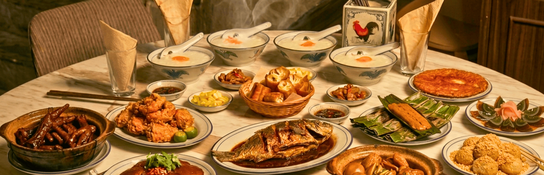 Ah Ma Porridge Buffet at Plate